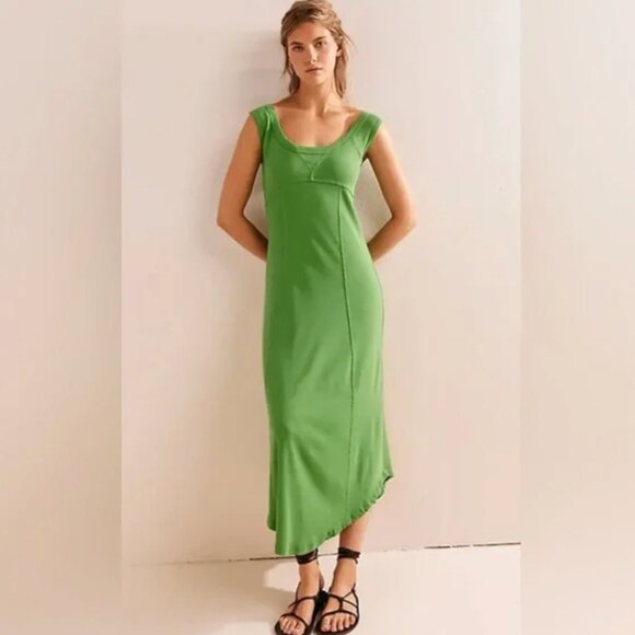 Free People Beach Ash Midi Dress Size S - Picture 1 of 12